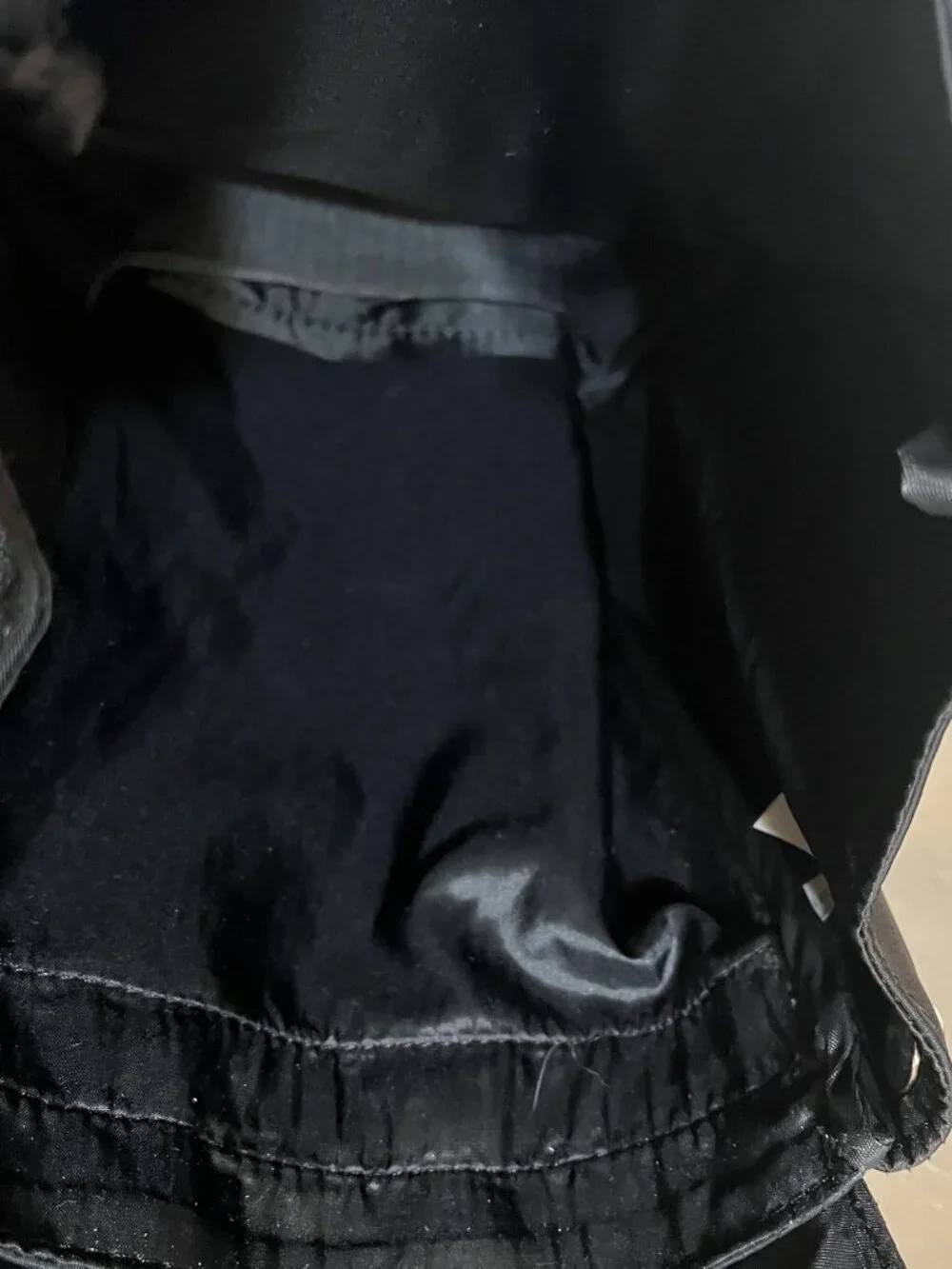 DKNY Black Nylon Backpack Bag